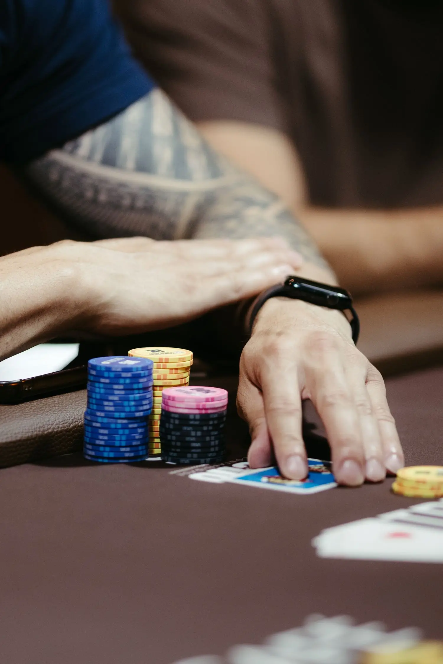 Live tournament chips
