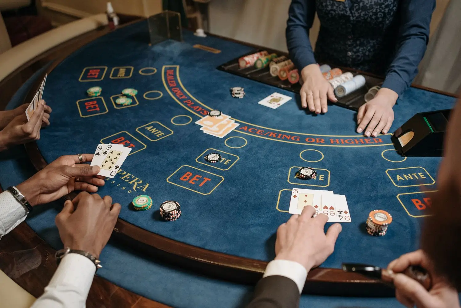 Professional poker tournament atmosphere